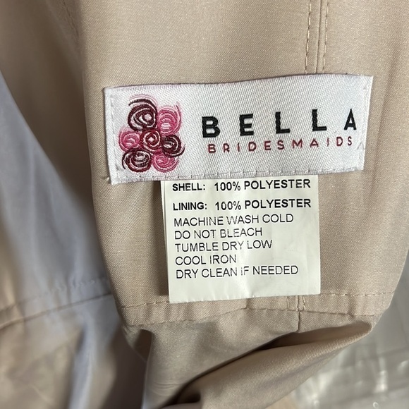 Bella Bridesmaids | BB100LS | in palomino gold | Long Dress size 0 - Picture 12 of 13